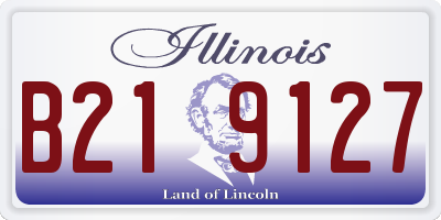 IL license plate B219127