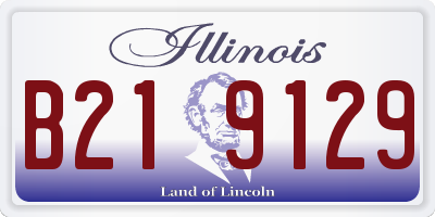 IL license plate B219129