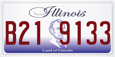 IL license plate B219133