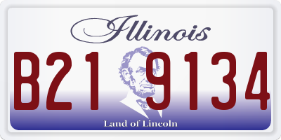 IL license plate B219134
