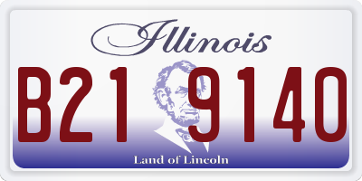 IL license plate B219140