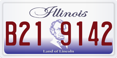 IL license plate B219142