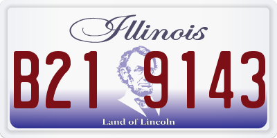 IL license plate B219143