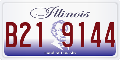 IL license plate B219144