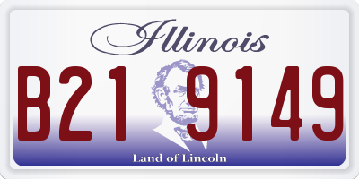 IL license plate B219149