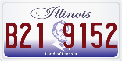 IL license plate B219152