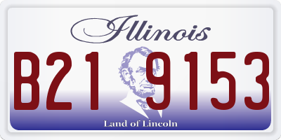 IL license plate B219153