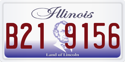 IL license plate B219156