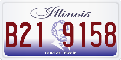 IL license plate B219158