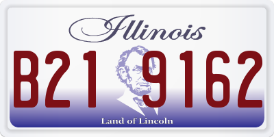 IL license plate B219162