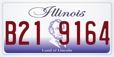 IL license plate B219164