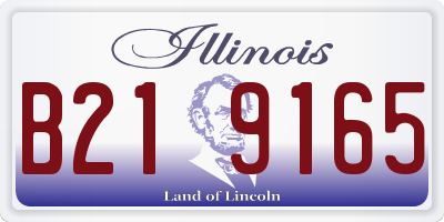 IL license plate B219165