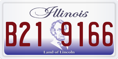 IL license plate B219166