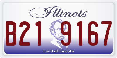 IL license plate B219167