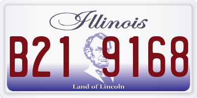 IL license plate B219168