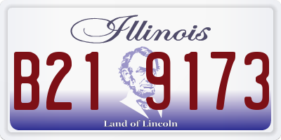 IL license plate B219173