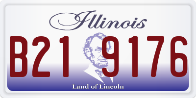 IL license plate B219176