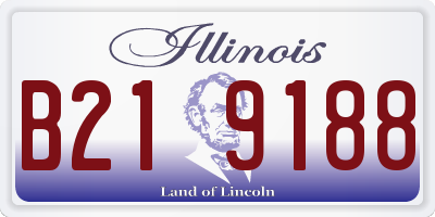 IL license plate B219188