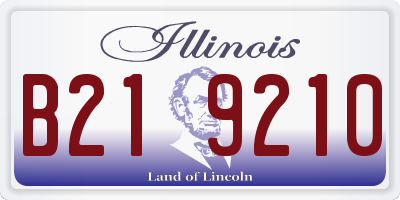 IL license plate B219210