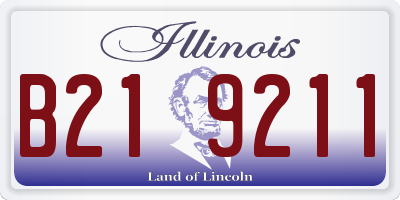 IL license plate B219211