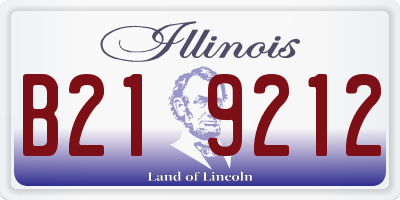 IL license plate B219212