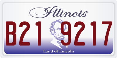 IL license plate B219217