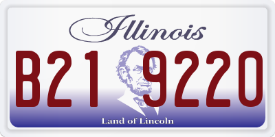 IL license plate B219220