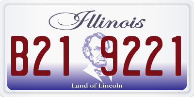 IL license plate B219221