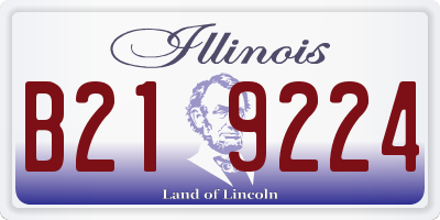 IL license plate B219224