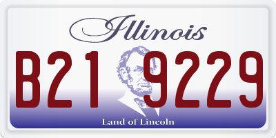 IL license plate B219229