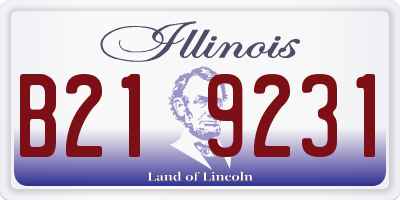IL license plate B219231