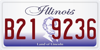 IL license plate B219236