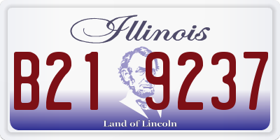 IL license plate B219237