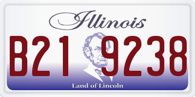 IL license plate B219238
