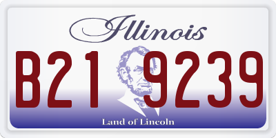 IL license plate B219239