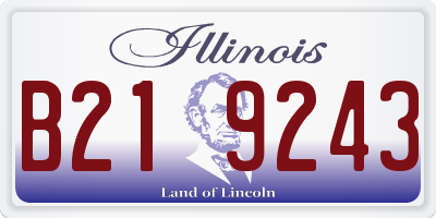IL license plate B219243