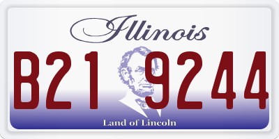 IL license plate B219244