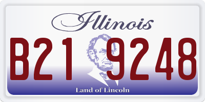 IL license plate B219248
