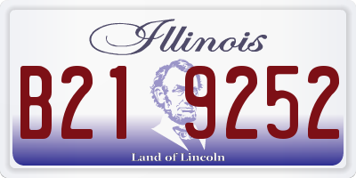 IL license plate B219252