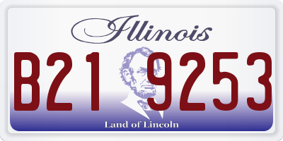 IL license plate B219253