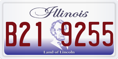 IL license plate B219255