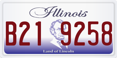 IL license plate B219258