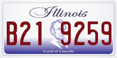 IL license plate B219259