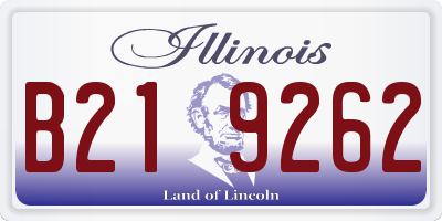 IL license plate B219262