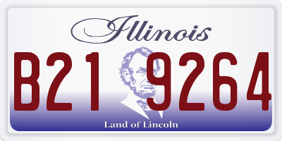 IL license plate B219264