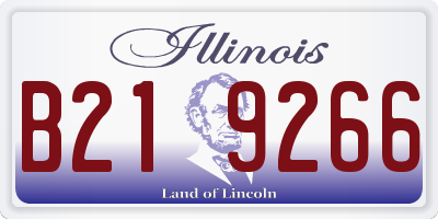 IL license plate B219266