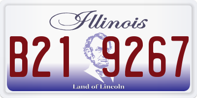 IL license plate B219267