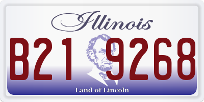 IL license plate B219268