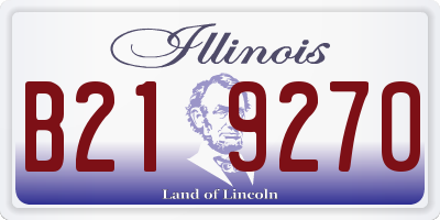 IL license plate B219270