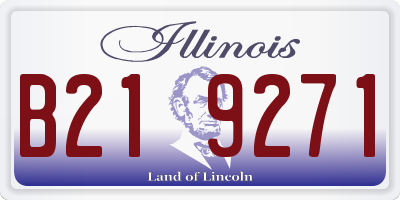 IL license plate B219271